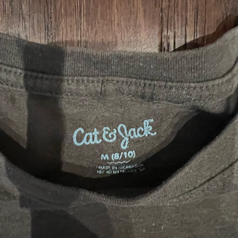 Cat & Jack Gray and Orange Slam Dunk Tee - Picture 4 of 4